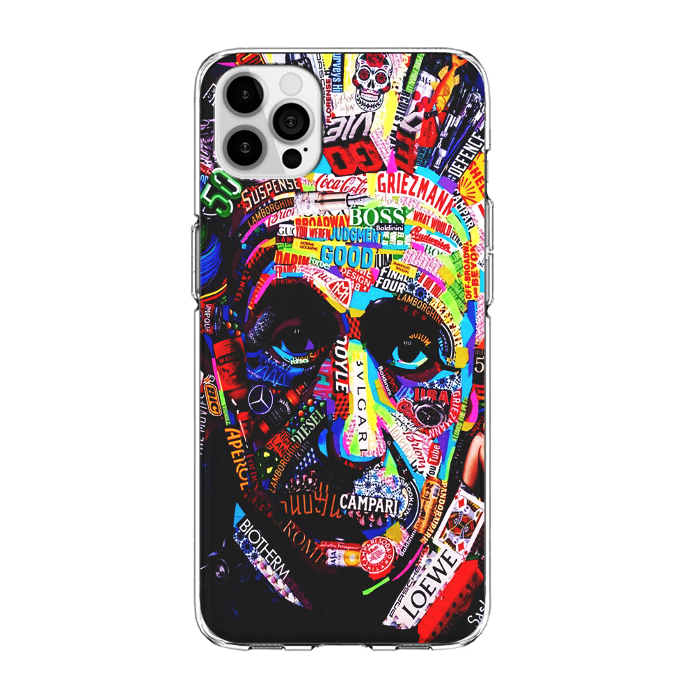 Albert Einstein Abstract iPhone 14 Pro Case