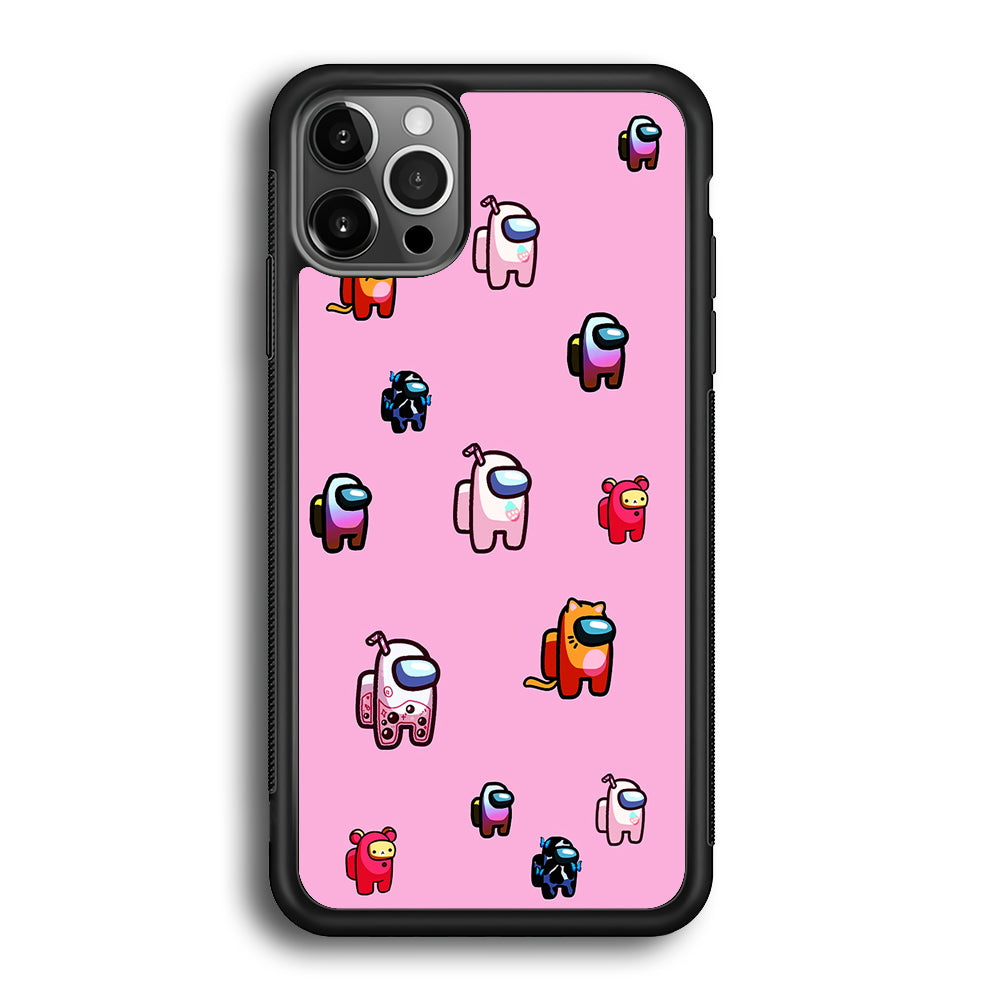 Among Us Cute Pink iPhone 12 Pro Max Case