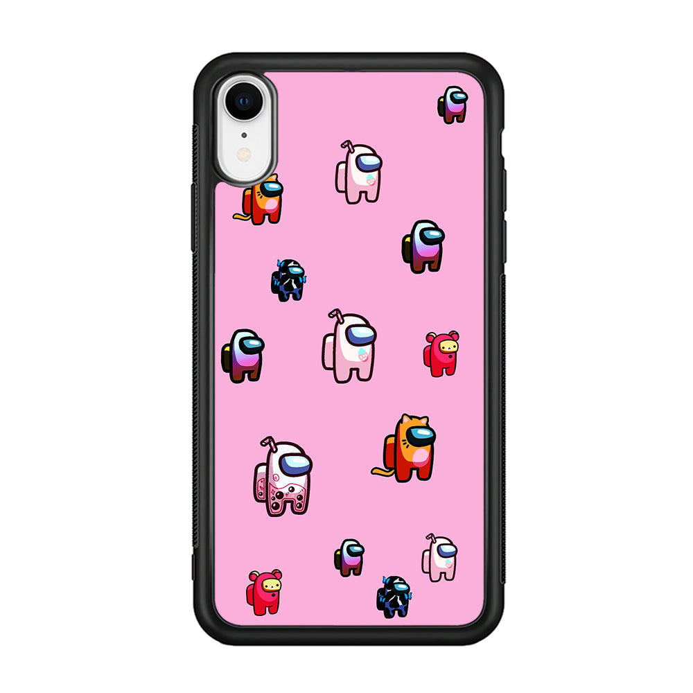 Among Us Cute Pink iPhone XR Case