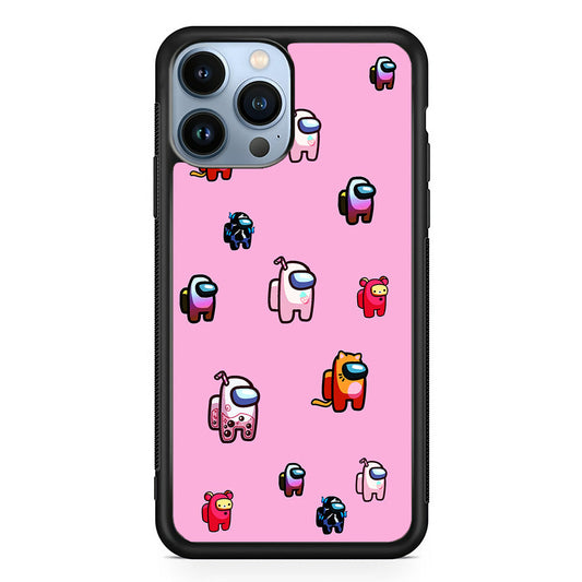 Among Us Cute Pink iPhone 13 Pro Max Case