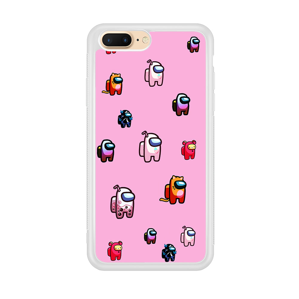 Among Us Cute Pink iPhone 8 Plus Case