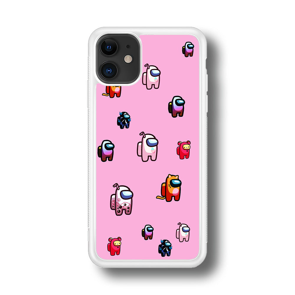 Among Us Cute Pink iPhone 11 Case