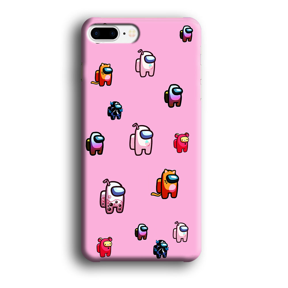 Among Us Cute Pink iPhone 8 Plus Case