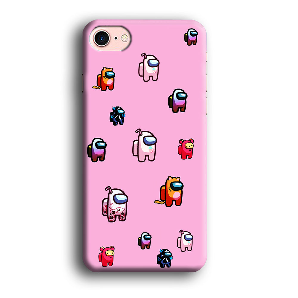 Among Us Cute Pink iPhone SE 3 2022 Case