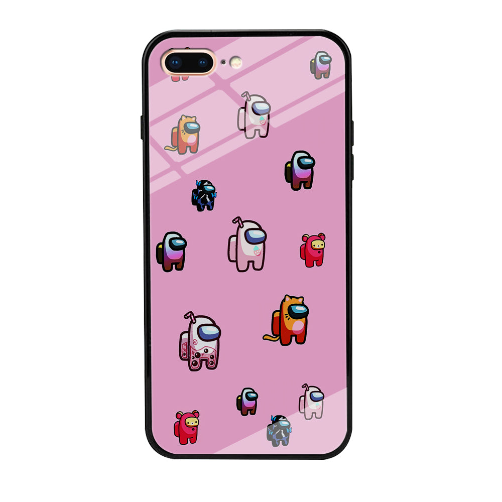 Among Us Cute Pink iPhone 8 Plus Case