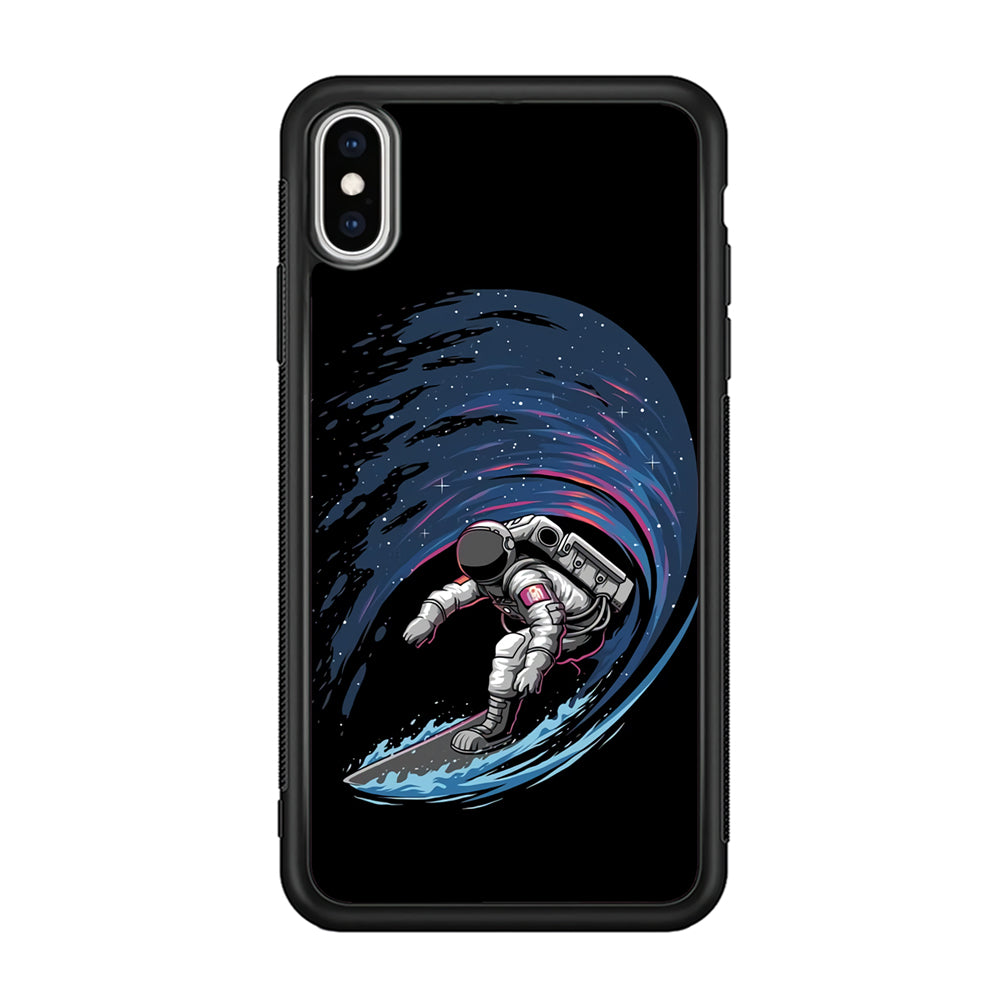 Astronaut Surfing The Sky iPhone Xs Case