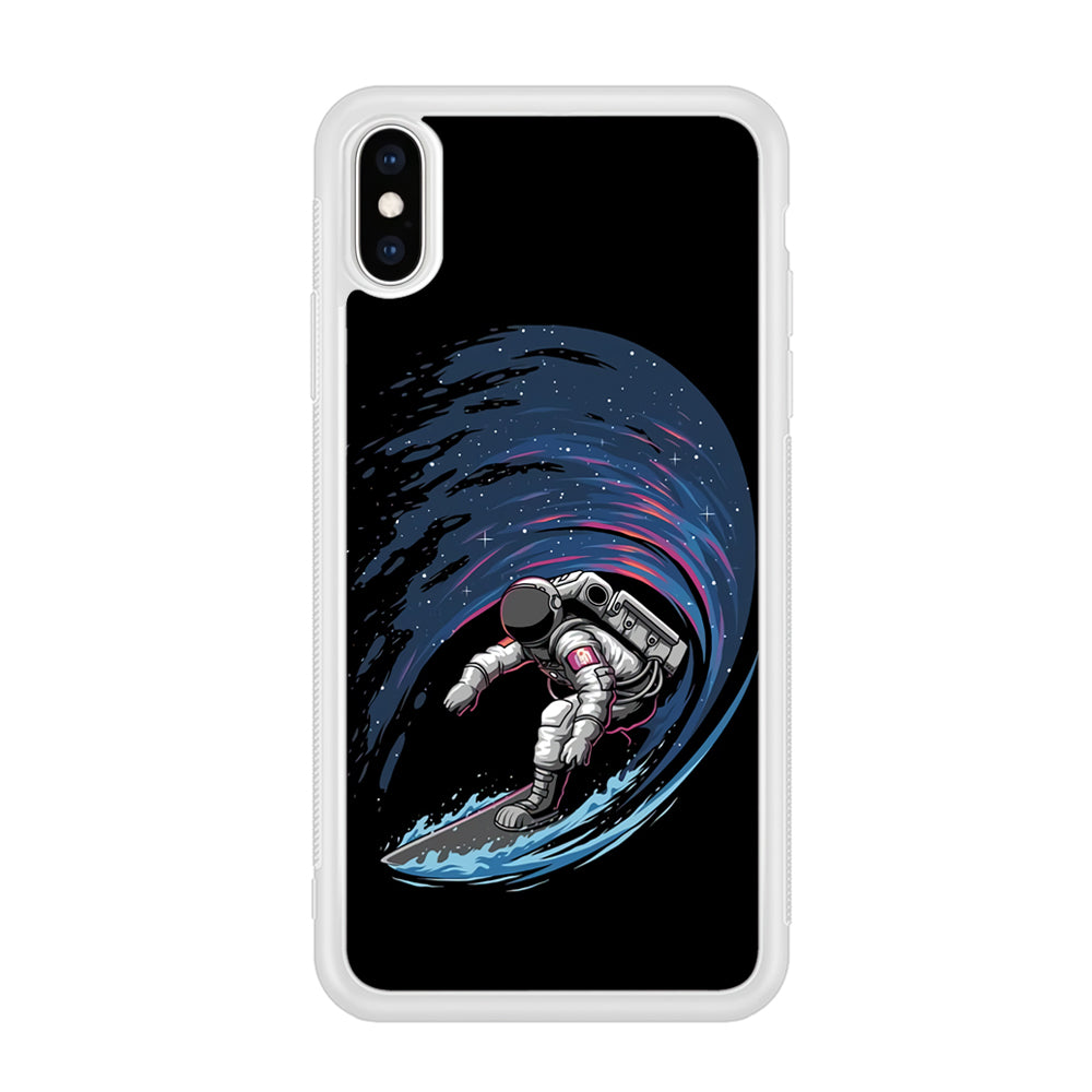 Astronaut Surfing The Sky iPhone X Case