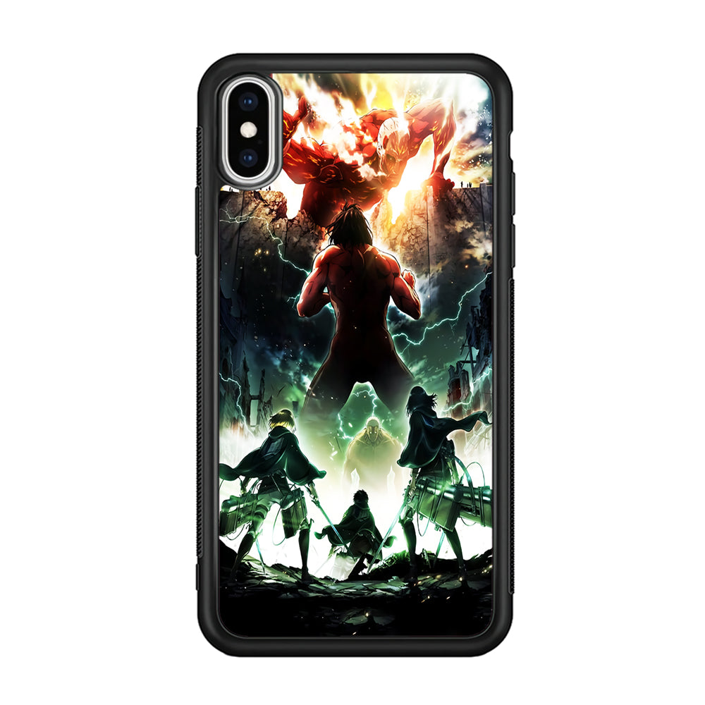 Attack On Titan Broken Wall iPhone Xs Case