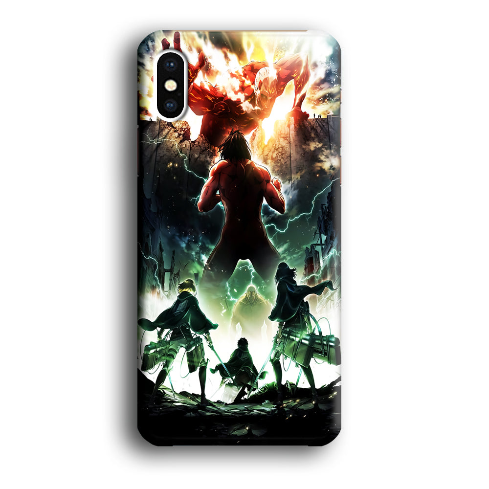 Attack On Titan Broken Wall iPhone Xs Case