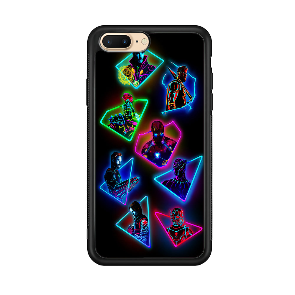 Avengers Glow Neon iPhone 7 Plus Case