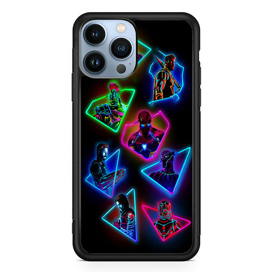 Avengers Glow Neon iPhone 13 Pro Case