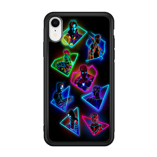 Avengers Glow Neon iPhone XR Case