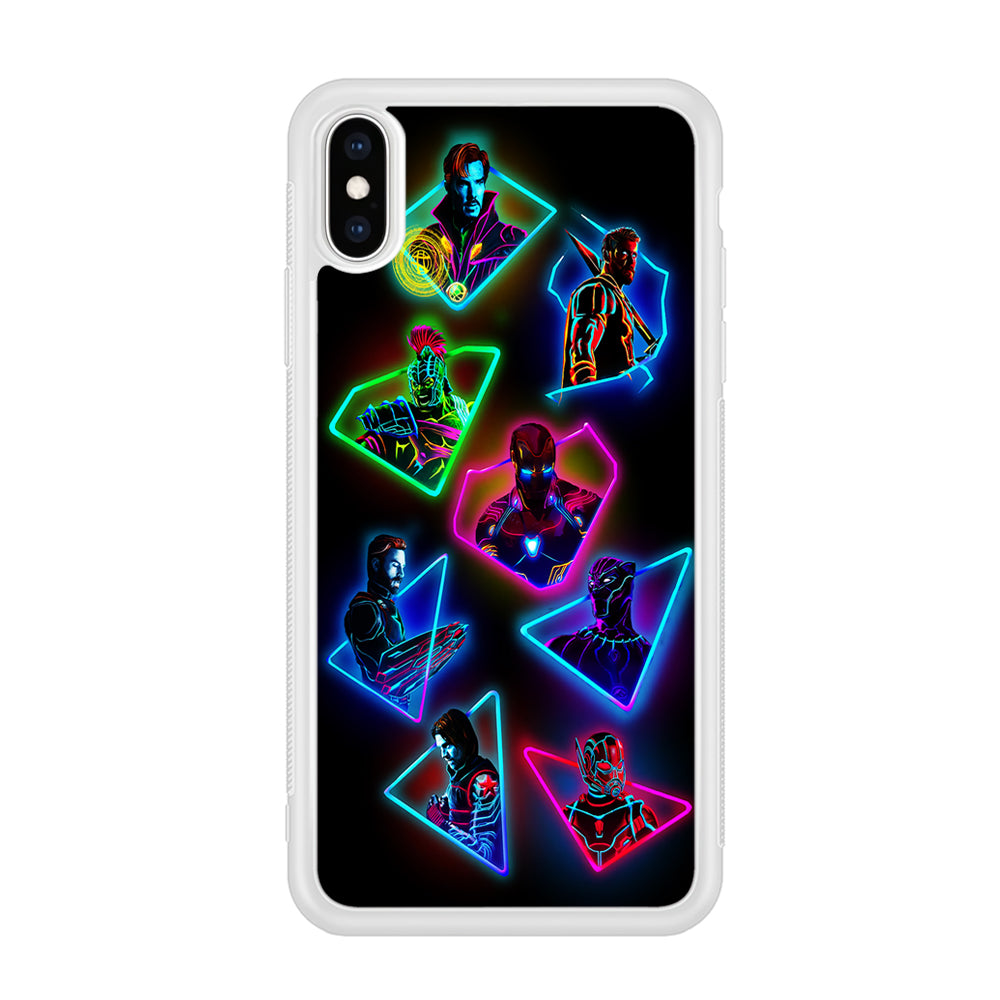 Avengers Glow Neon iPhone X Case
