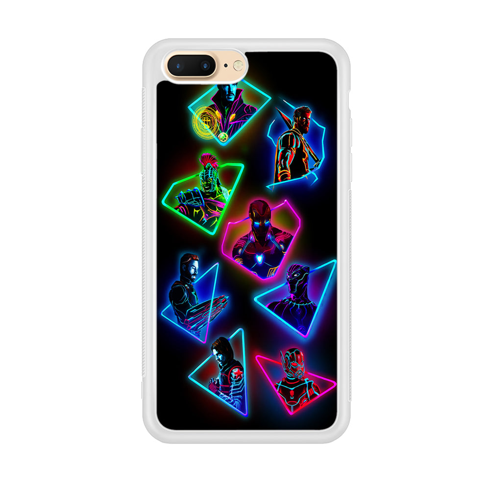 Avengers Glow Neon iPhone 8 Plus Case