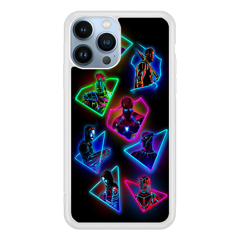 Avengers Glow Neon iPhone 14 Pro Case