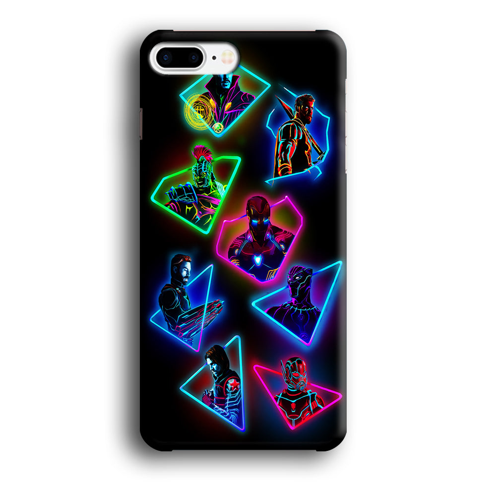 Avengers Glow Neon iPhone 8 Plus Case