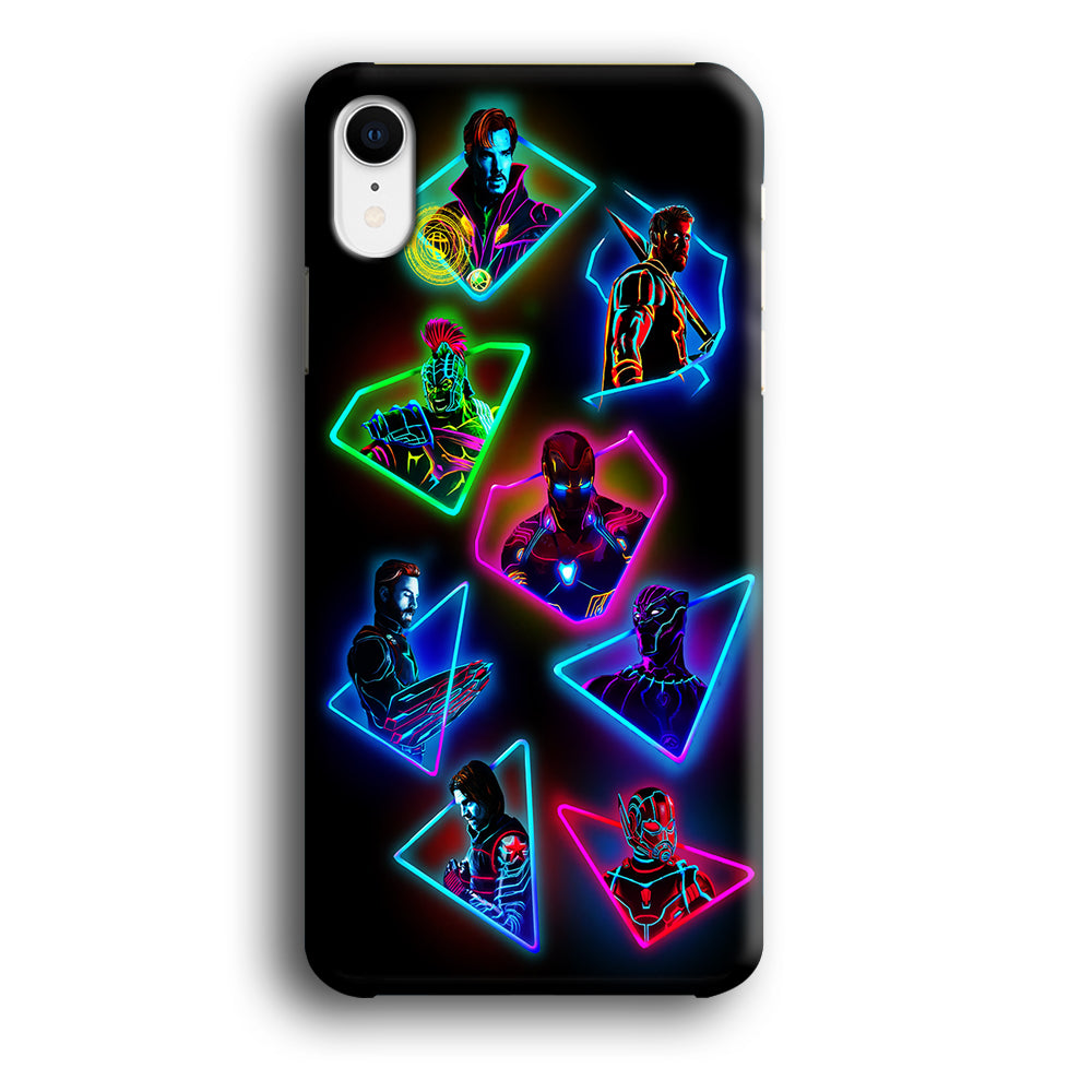 Avengers Glow Neon iPhone XR Case