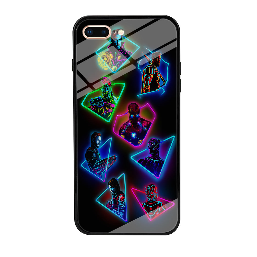 Avengers Glow Neon iPhone 8 Plus Case