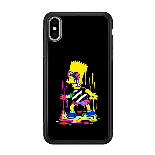 Bart Simpson Painting iPhone Xs Case