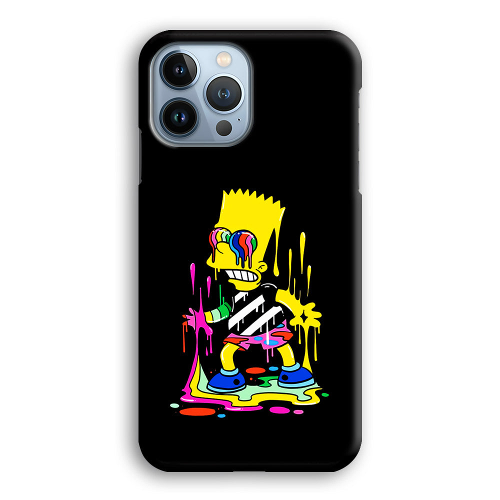 Bart Simpson Painting iPhone 14 Pro Max Case