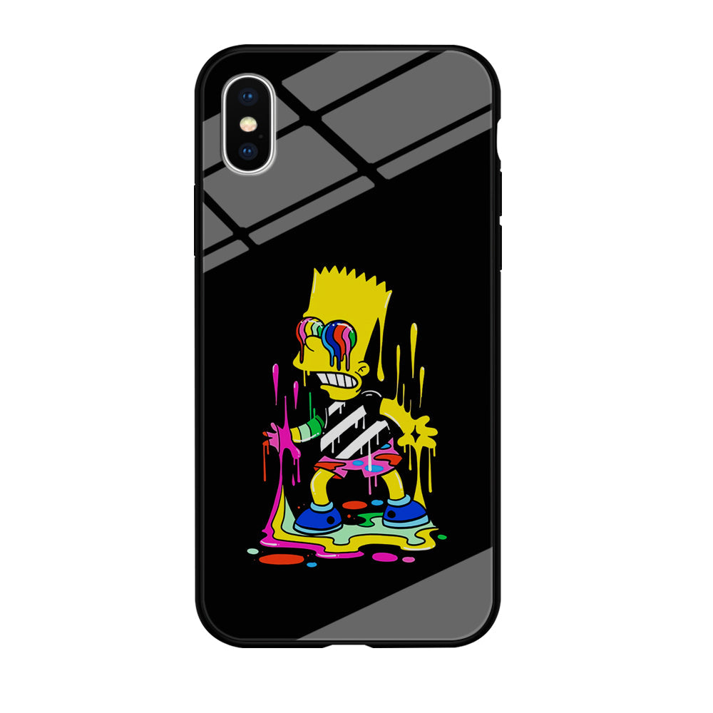 Bart Simpson Painting iPhone Xs Case