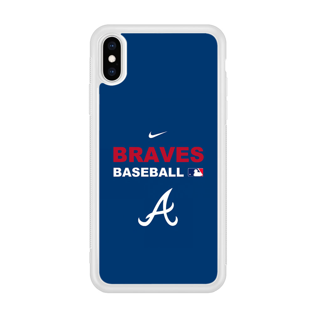 Baseball Atlanta Braves MLB 001 iPhone Xs Case