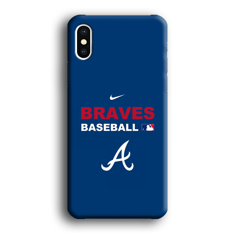 Baseball Atlanta Braves MLB 001 iPhone X Case