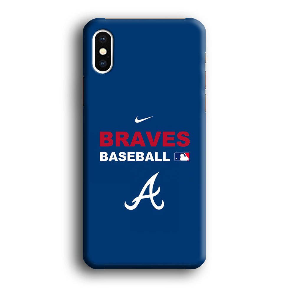 Baseball Atlanta Braves MLB 001 iPhone Xs Case