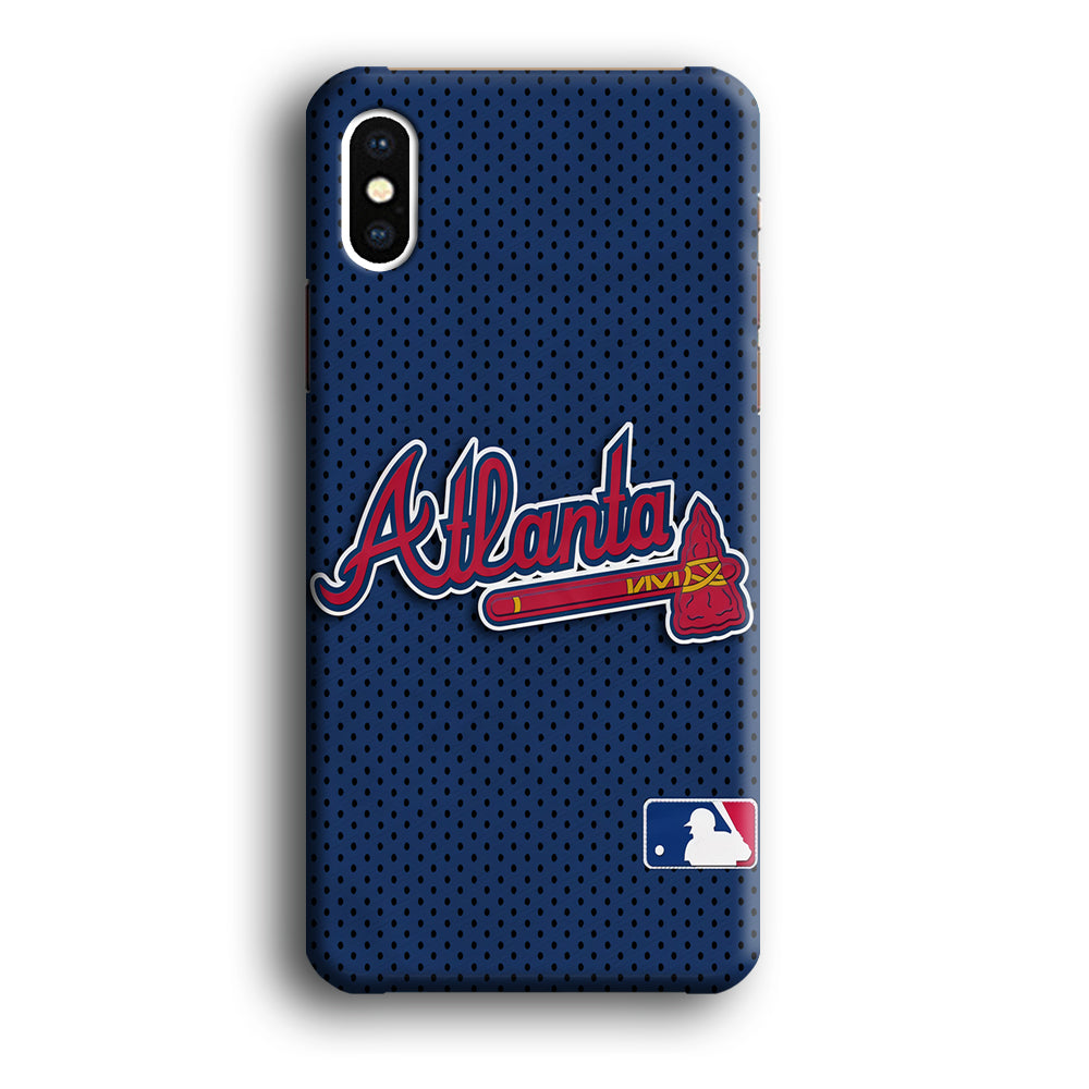 Baseball Atlanta Braves MLB 002 iPhone Xs Case