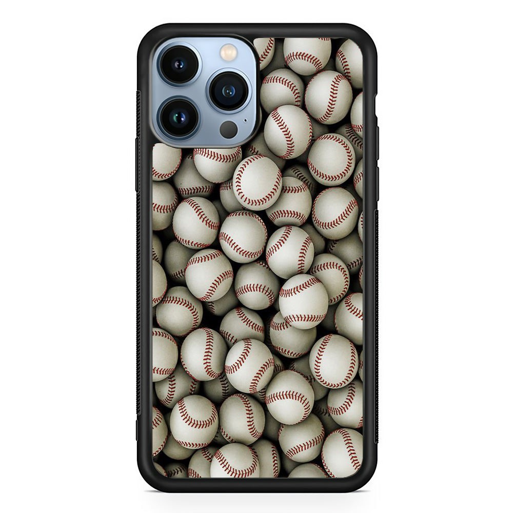 Baseball Ball Pattern iPhone 14 Pro Case