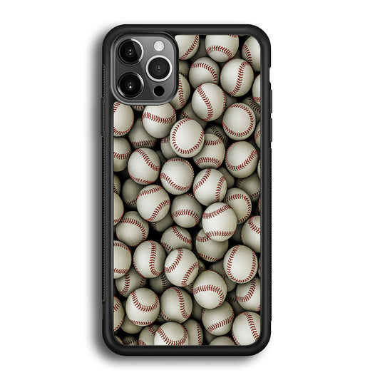 Baseball Ball Pattern iPhone 12 Pro Case