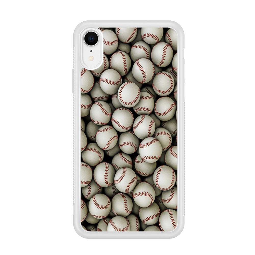Baseball Ball Pattern iPhone XR Case
