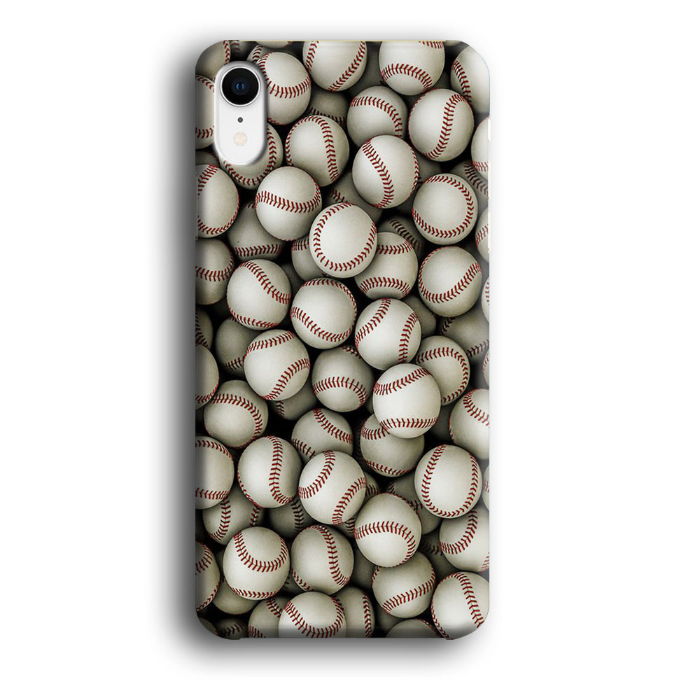 Baseball Ball Pattern iPhone XR Case