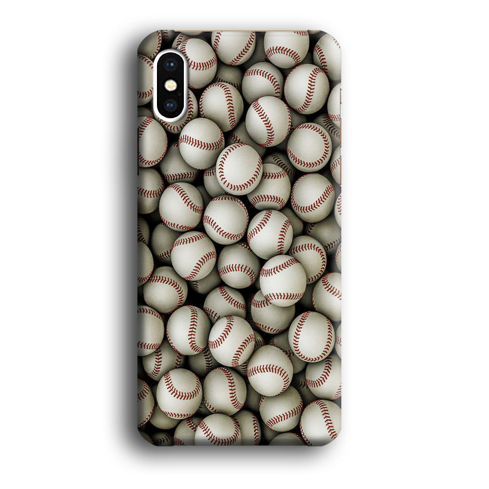 Baseball Ball Pattern iPhone Xs Case