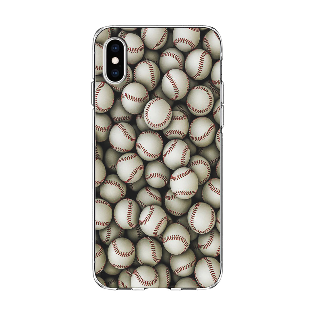 Baseball Ball Pattern iPhone Xs Max Case