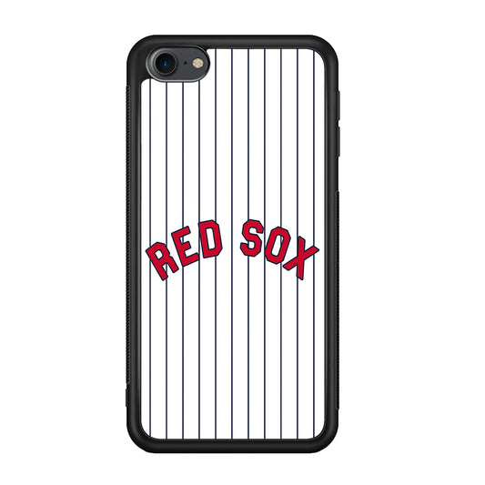 Baseball Boston Red Sox MLB 002 iPod Touch 6 Case-Phone Case-Rubber White (2D Case)-Altracase