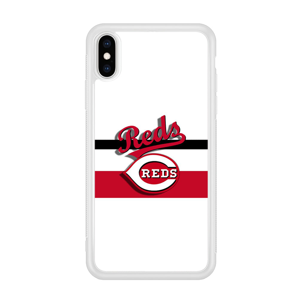 Baseball Cincinnati Reds MLB 001 iPhone X Case