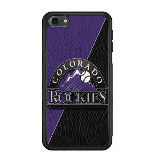Baseball Colorado Rockies MLB 001 iPod Touch 6 Case-Phone Case-Rubber White (2D Case)-Altracase