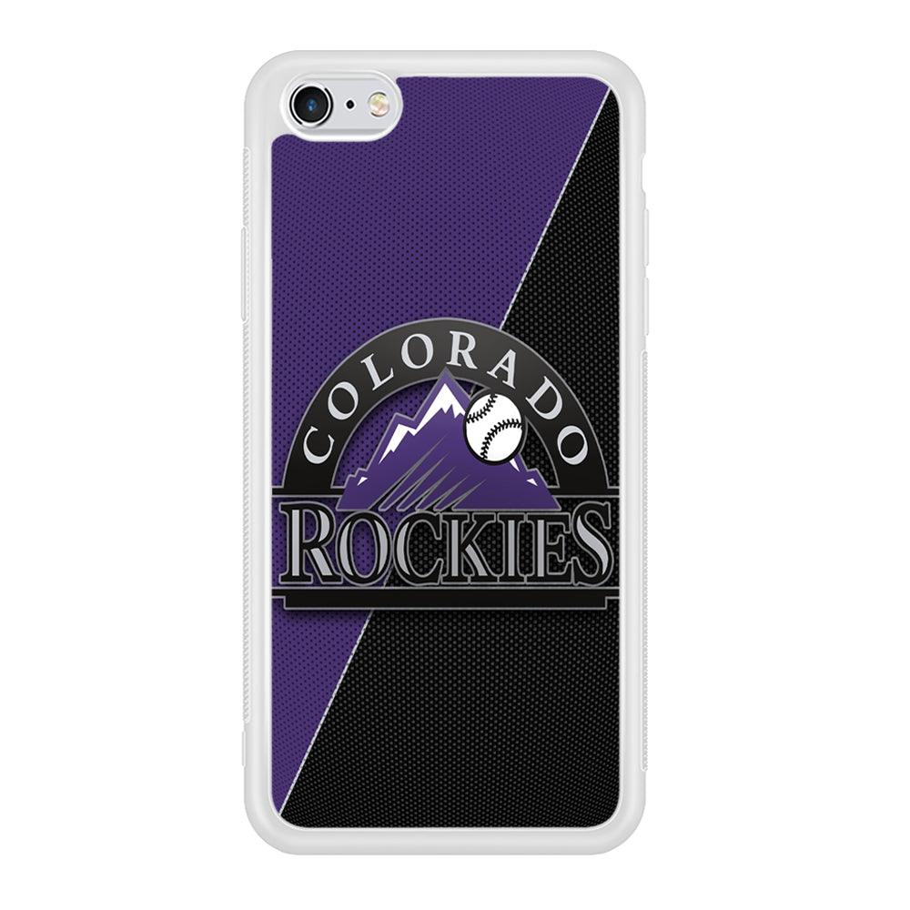 Baseball Colorado Rockies MLB 001 iPhone 6 | 6s Case-Phone Case-Rubber White (2D Case)-Altracase