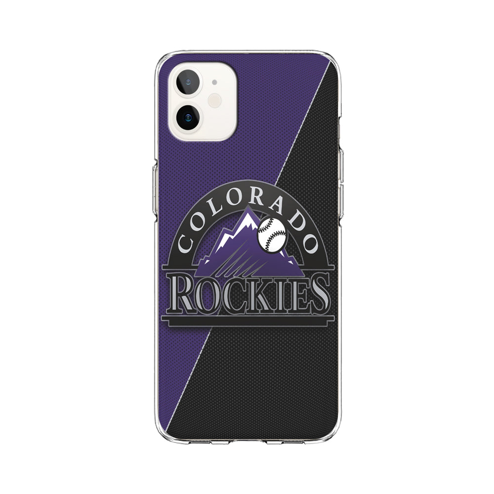 Baseball Colorado Rockies MLB 001 iPhone 12 Case-Phone Case-Clear Soft Case-Altracase