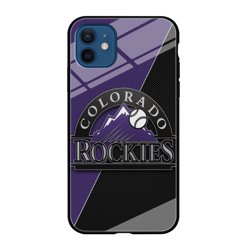 Baseball Colorado Rockies MLB 001 iPhone 12 Case-Phone Case-Tempered Glass Case-Altracase