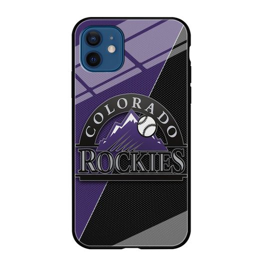 Baseball Colorado Rockies MLB 001 iPhone 12 Case-Phone Case-Tempered Glass Case-Altracase