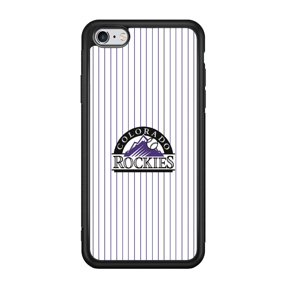 Baseball Colorado Rockies MLB 002 iPhone 6 | 6s Case-Phone Case-Rubber Black (2D Case)-Altracase