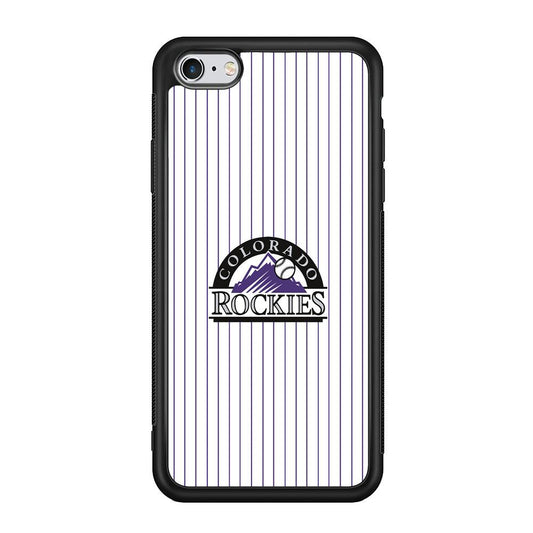 Baseball Colorado Rockies MLB 002 iPhone 6 | 6s Case-Phone Case-Rubber Black (2D Case)-Altracase