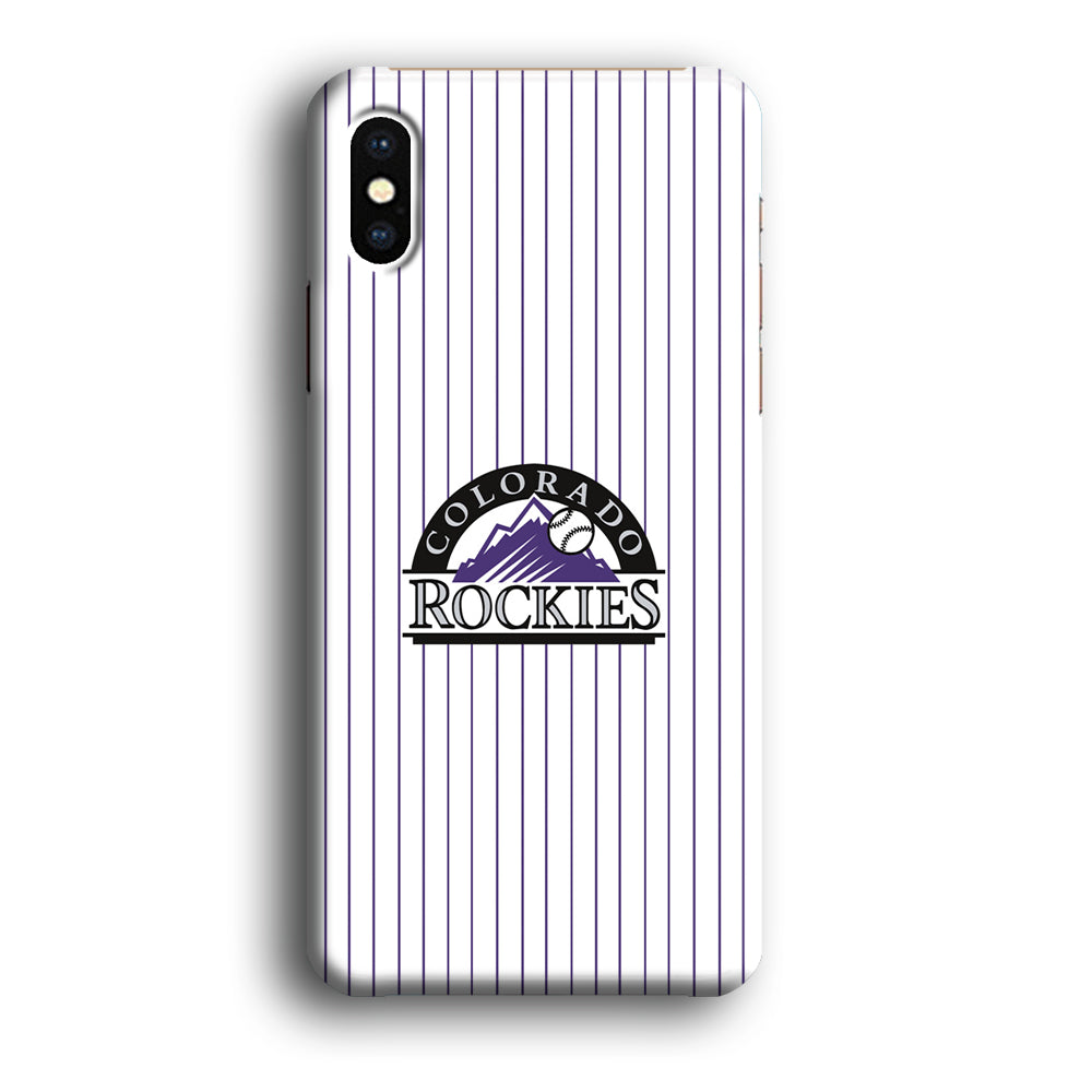 Baseball Colorado Rockies MLB 002 iPhone X Case