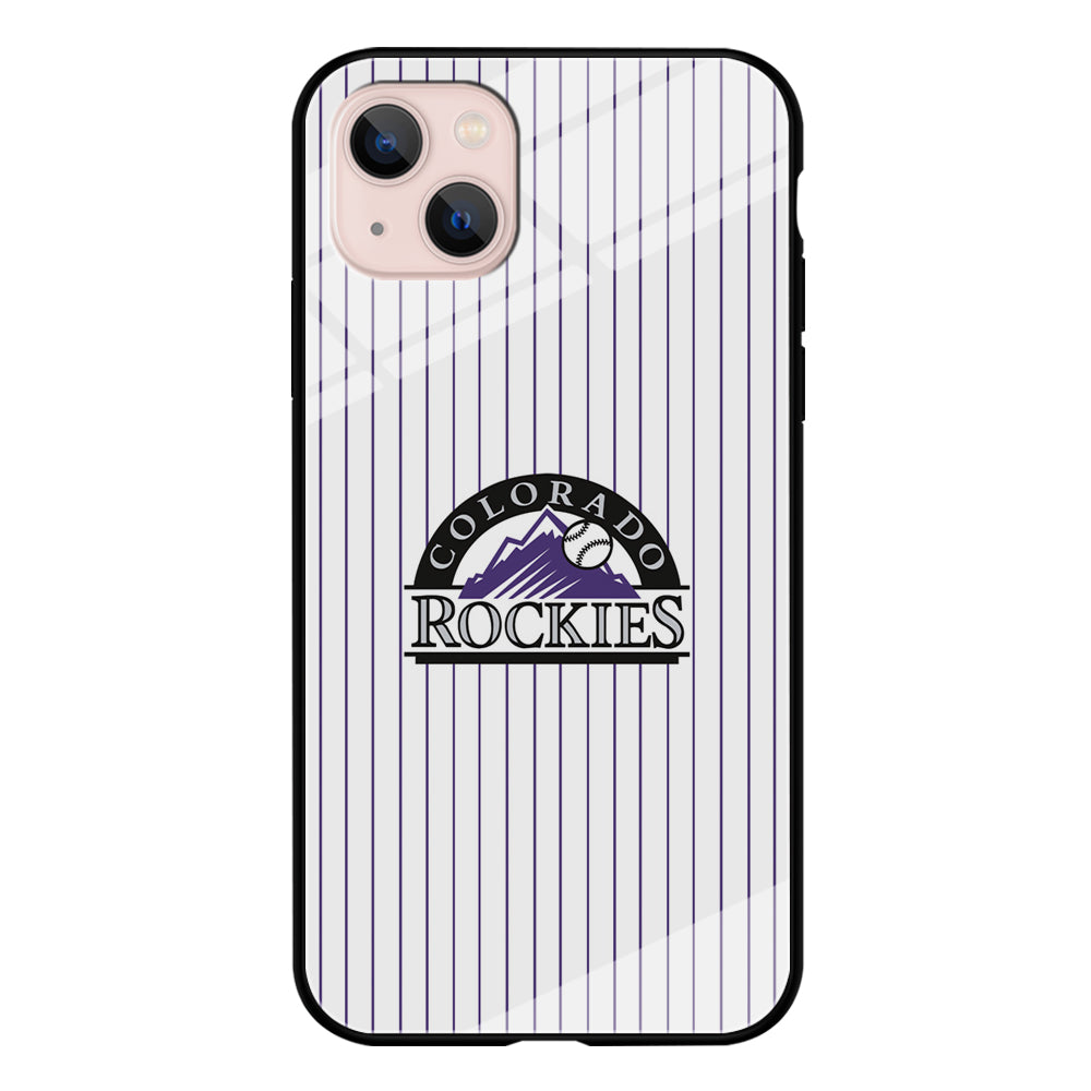Baseball Colorado Rockies MLB 002 iPhone 13 Mini Case-Phone Case-Tempered Glass Case-Altracase