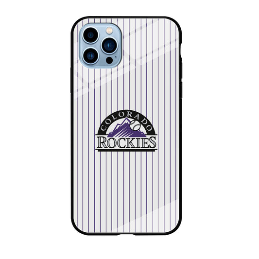 Baseball Colorado Rockies MLB 002 iPhone 12 Pro Case-Phone Case-Tempered Glass Case-Altracase