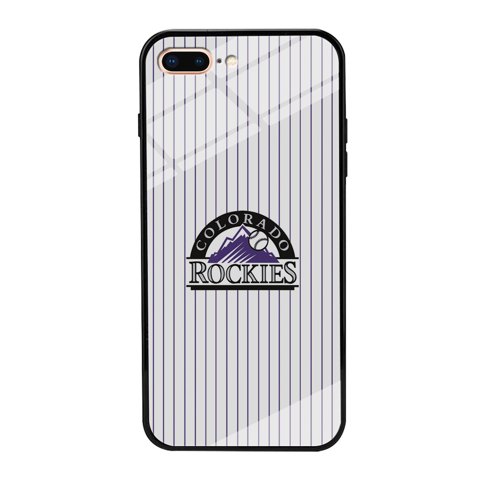 Baseball Colorado Rockies MLB 002 iPhone 8 Plus Case-Phone Case-Tempered Glass Case-Altracase