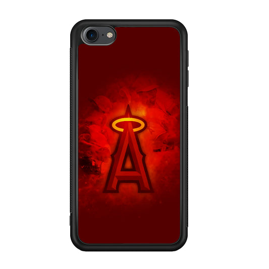 Baseball Los Angeles Angels MLB 002 iPod Touch 6 Case-Phone Case-Rubber White (2D Case)-Altracase