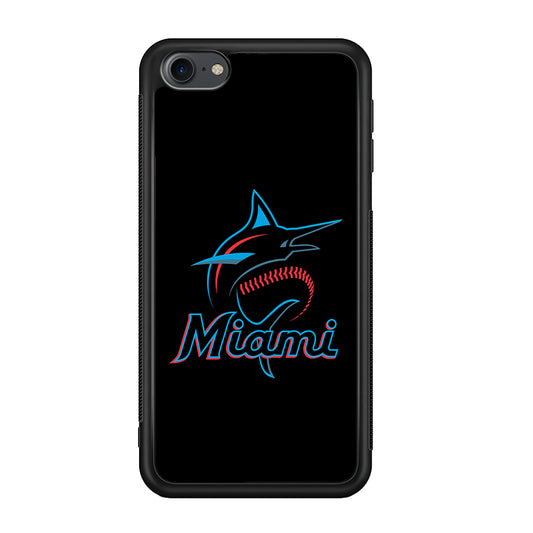 Baseball Miami Marlins MLB 001 iPod Touch 6 Case-Phone Case-Rubber White (2D Case)-Altracase